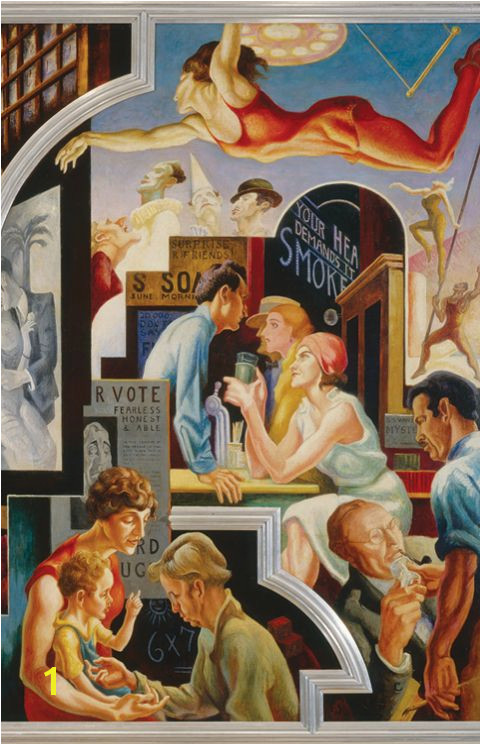 Thomas Hart Benton Murals Thomas Hart Benton Detail Of "america today " 1930–31 Permanent