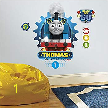 Thomas the Tank Wall Mural Amazon Thomas the Tank & Friends Smashed Wall Decal Graphic