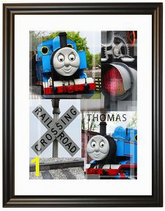 Limited Edition Thomas the Train collage with frame Wall Collage Wall Art Digital Wall
