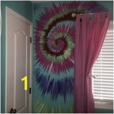 Tie dye wall for a pre teen Room Wall Painting Mural Wall Art