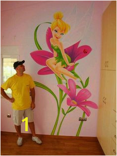 Tinkerbell Kids Room Murals Wall Murals Wall Art Disney Mural Arte Nas