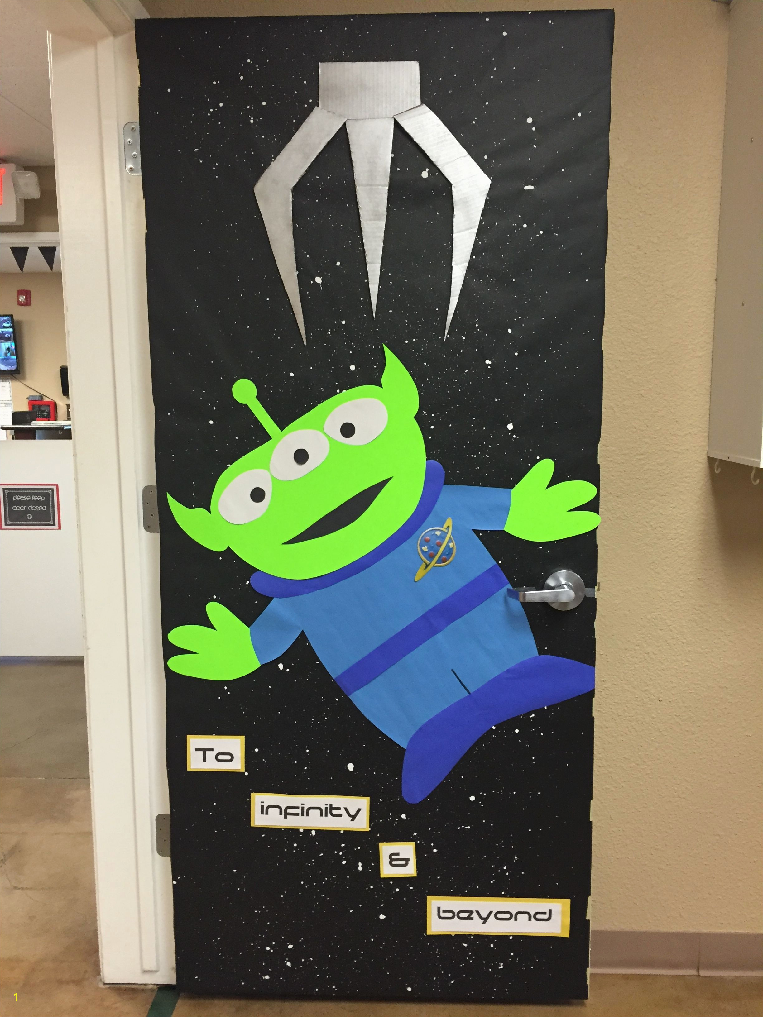 Toy Story Wall Murals toy Story Alien Door for Space theme … Spirit Night Maresca
