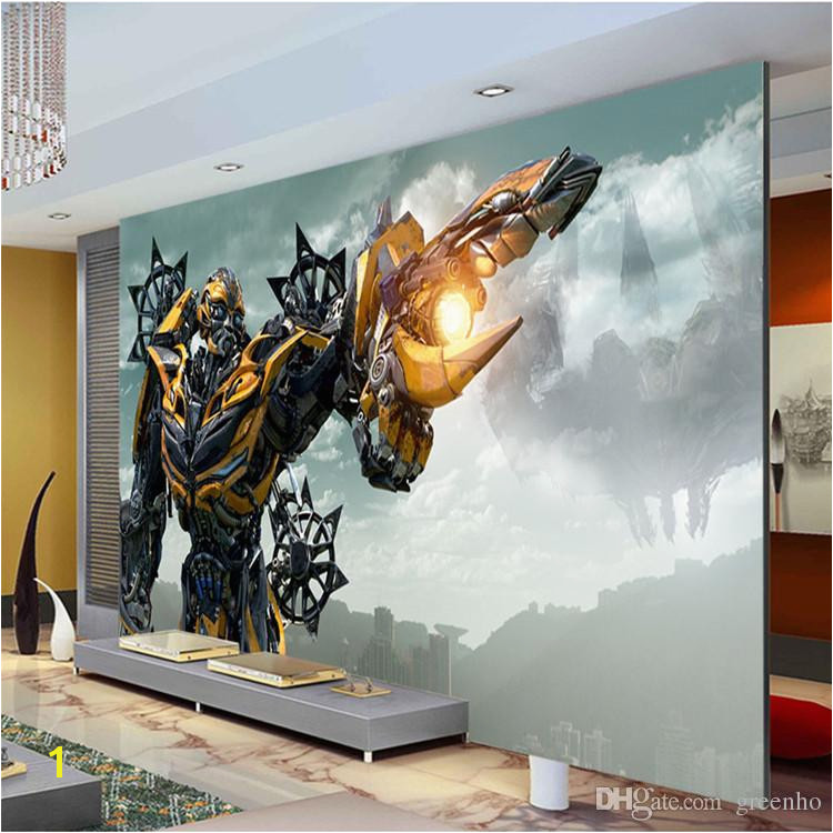 Transformers Bumblebee Wall Mural wall art Wallpaper Designer wall stickers Children s room Bedroom Custom