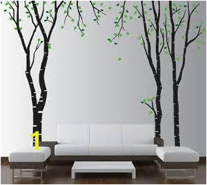 living room tree wall stencils Bing