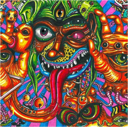 psy doodle Trippy Random Graffiti Acid Trip Art Art