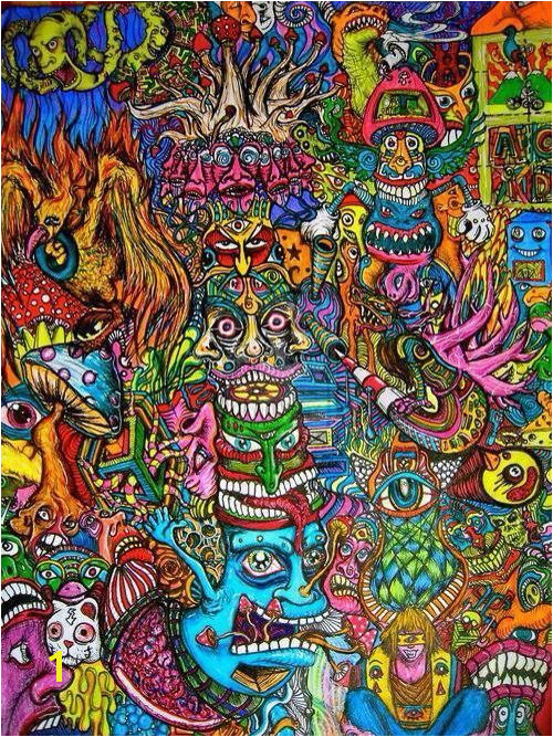 art trippy creepy hippie s weed