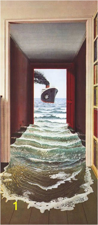 Le Secret Trompe l oeil Door Mural