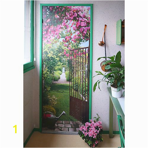 Trompe L Oeil Door Murals Trompe L Oeil Jardin De Roses