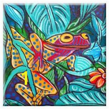 tropical ceramic tile