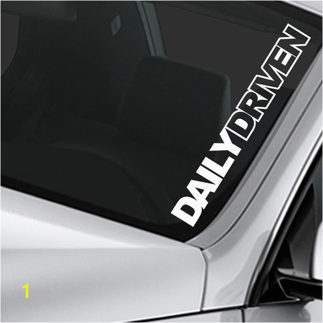 Daily Driven Sticker Lowered Car Truck Funny Window Decal Rear Window Car Sticker