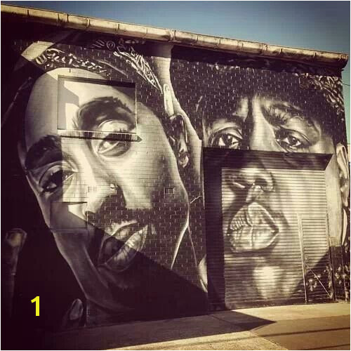 Tupac Wall Mural 2pac & Biggie Street Art In 2019