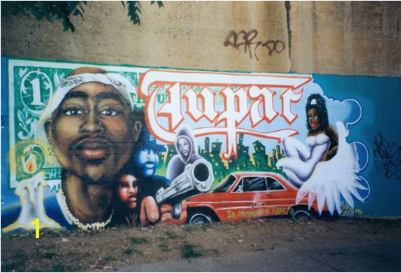 Lady Pink Tupac mural 2000