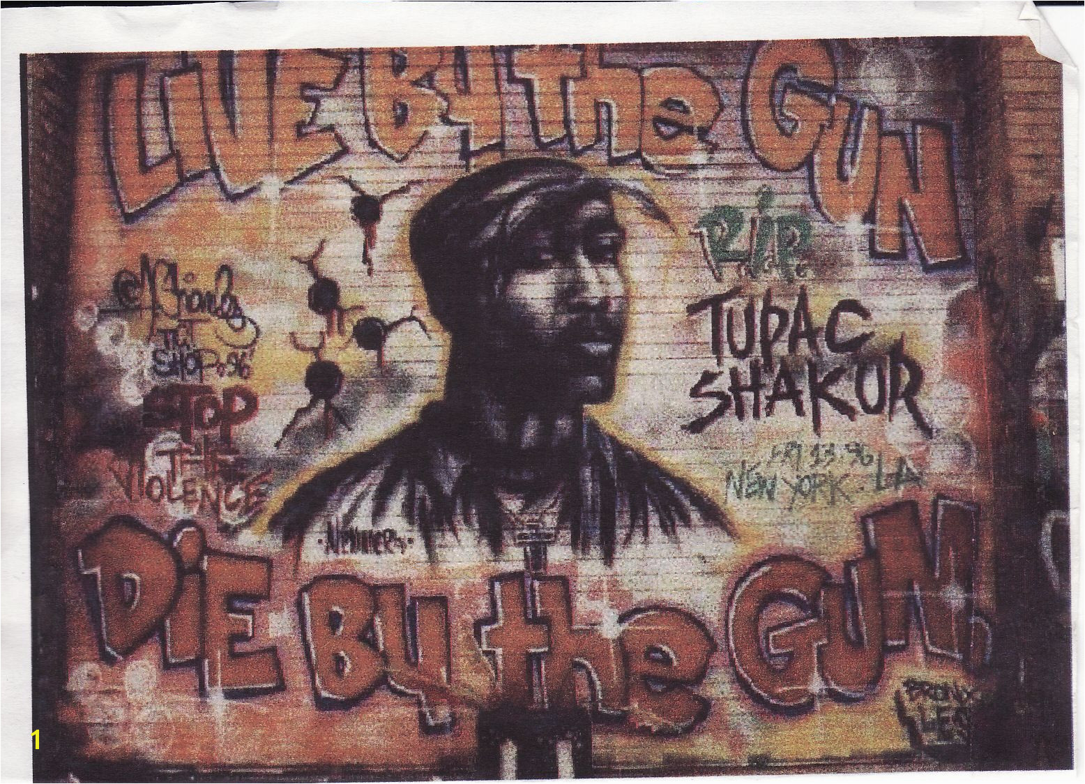 Tupac mural art