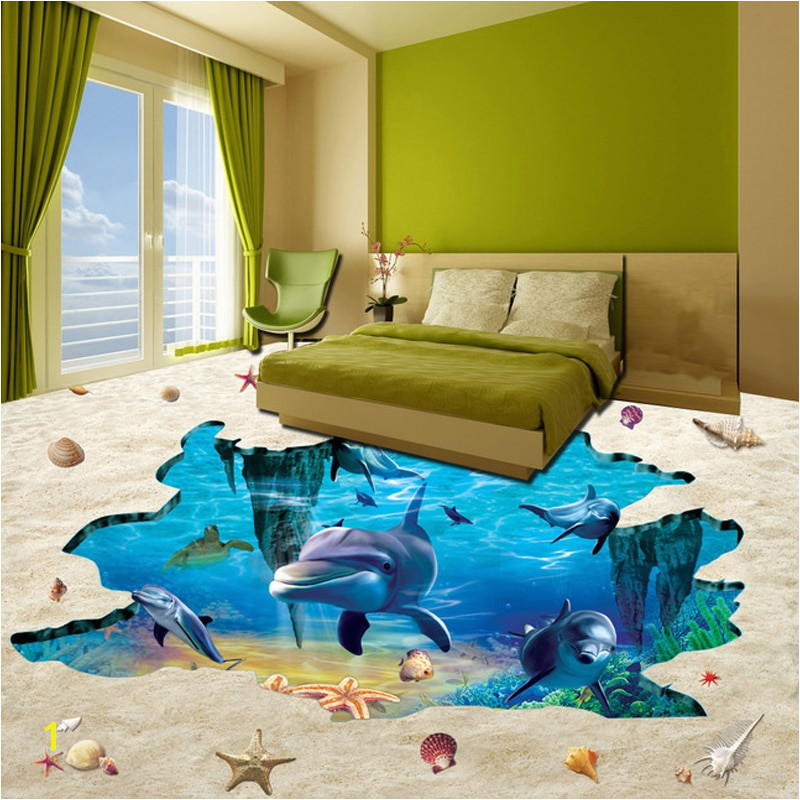 Uncharted 3 Wall Mural Custom Murals Wallpaper 3d Stereo Dolphin Living Room Bathroom Floor
