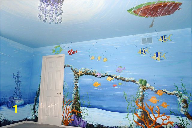 underwater mural for baby room