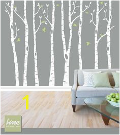 Wall Birch Tree Decal Forest Birch Trees Birch Trees Vinyl Birch Tree Wall