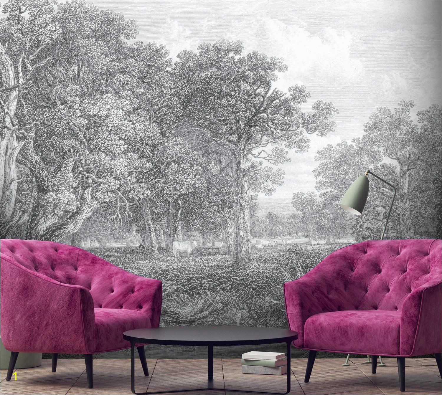 Vintage Landscape Mural Wallpaper | divyajanani.org