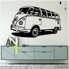 VW Camper Van Surf Living Room Bedroom Wall Art Vinyl Decal Sticker V249