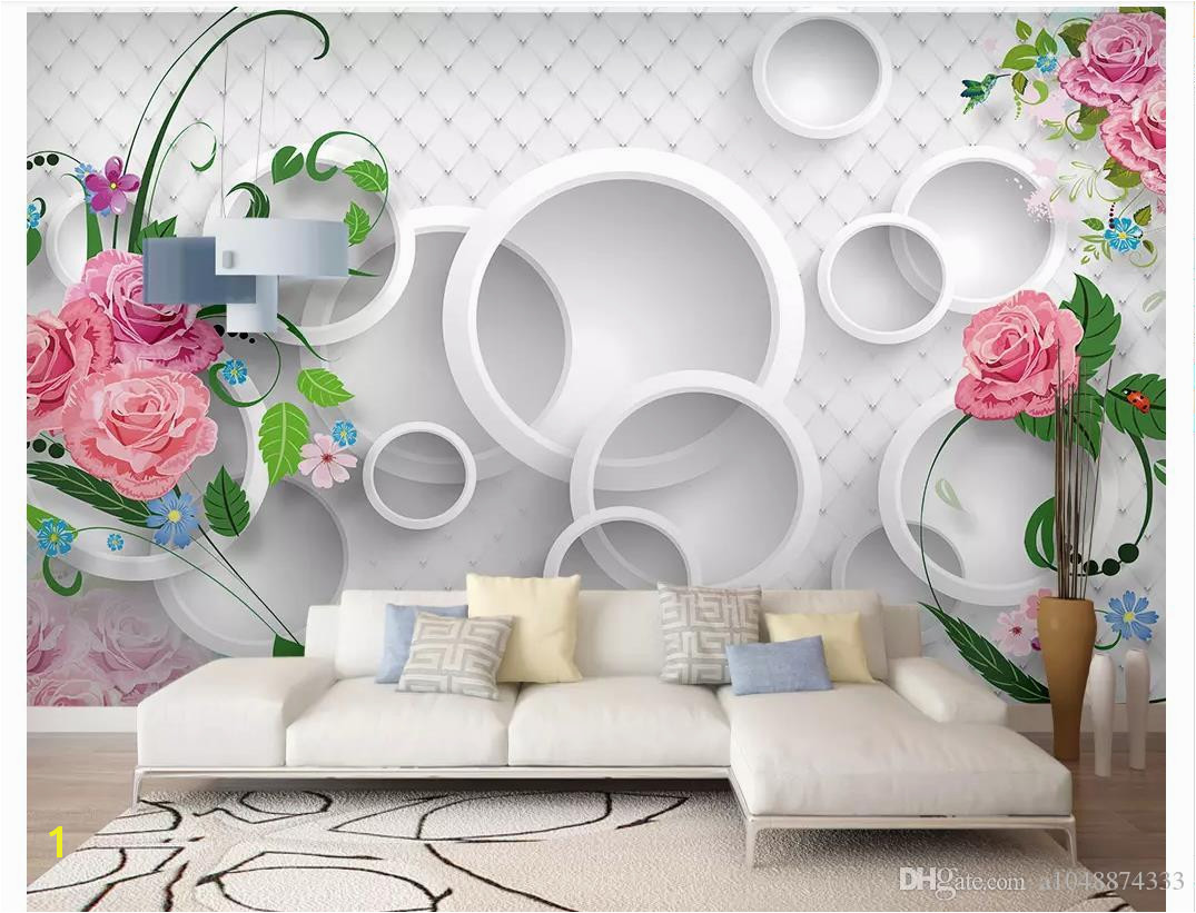 3D Wall Murals Wallpaper Custom Picture Mural Wall Paper Modern Warm Romantic 3D Rose TV Background Wallpaper For Walls 3d Home Decor High Res Wallpapers