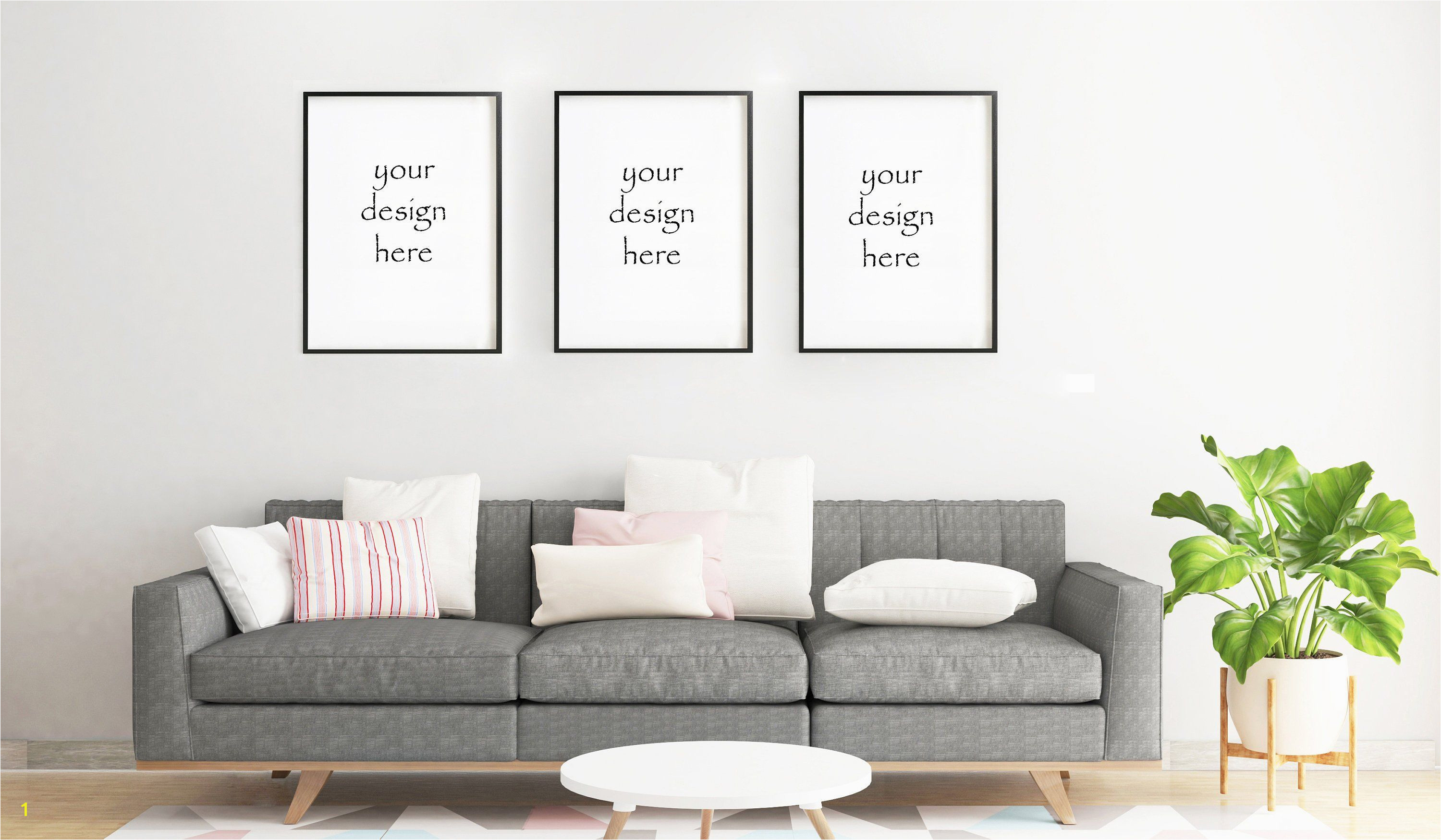 Wall Mural Mockup Frame Mockup Frame Mock Up Simple Mockup Living Room Mockup Frame