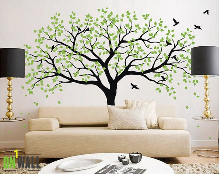 Living Room Ideas with Green Tree Wall Mural Lovely Tree Wall Mural