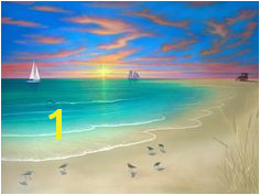 Pics For Paintings Nature Scenes For Kids Beach Art Beach Wall Murals
