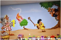 Bible Story Church Murals Hand Painted for Children s Walls