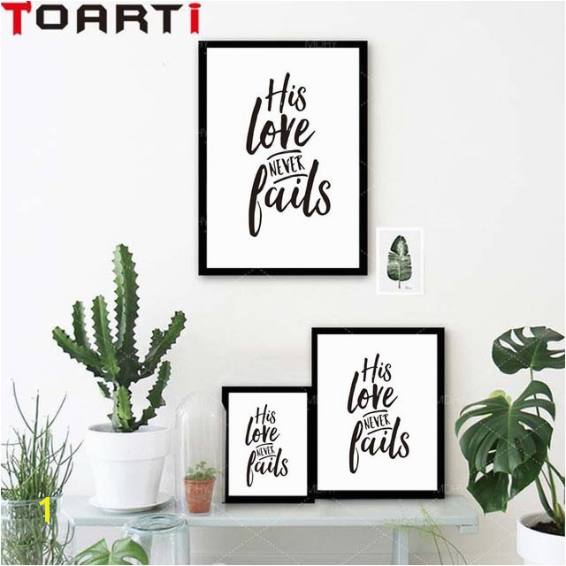 His Love Never Fails Christian Prints Poster Bible Verse Canvas Painting For Living Room Wall Art Home Decoration