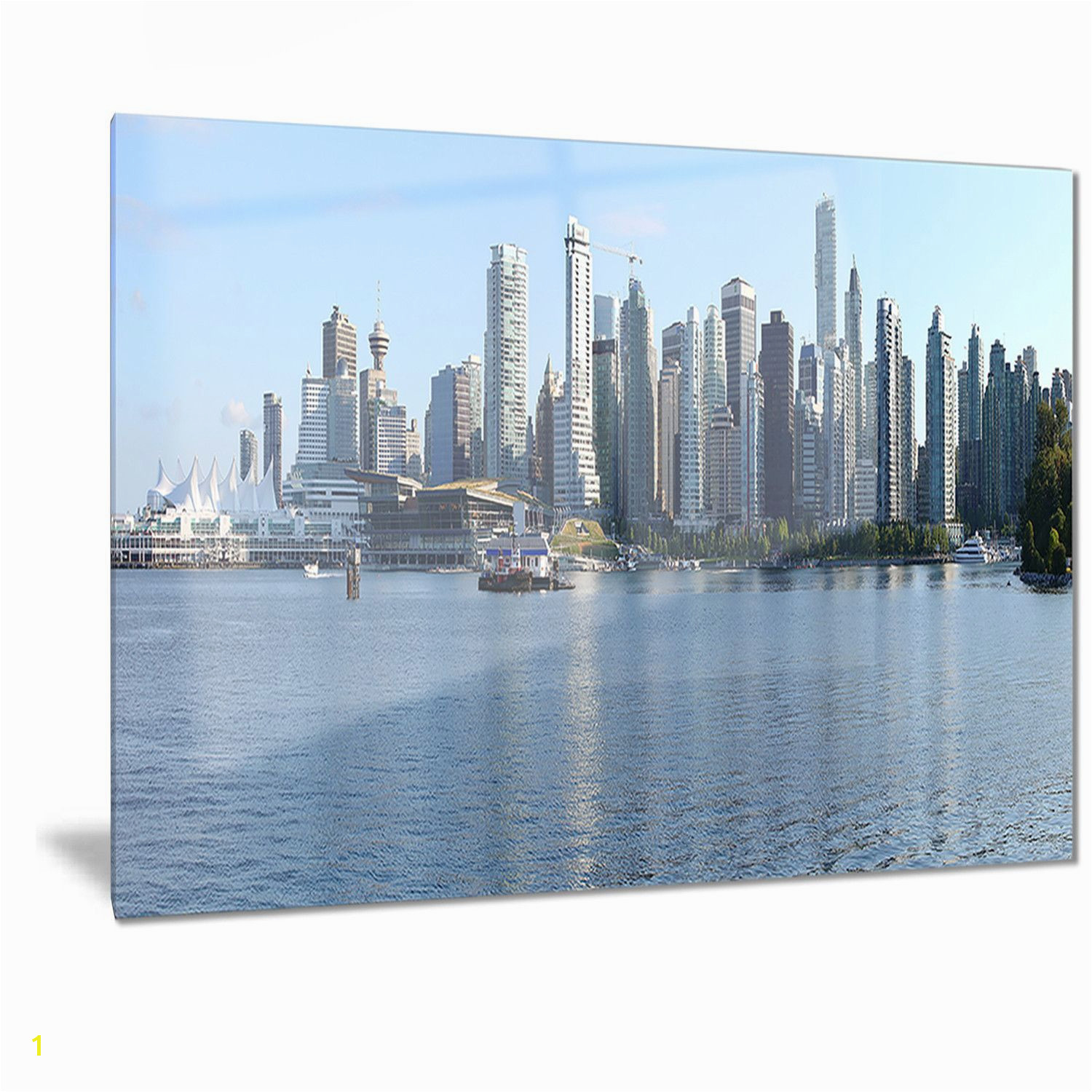 Designart Vancouver BC Skyline Panorama Cityscape