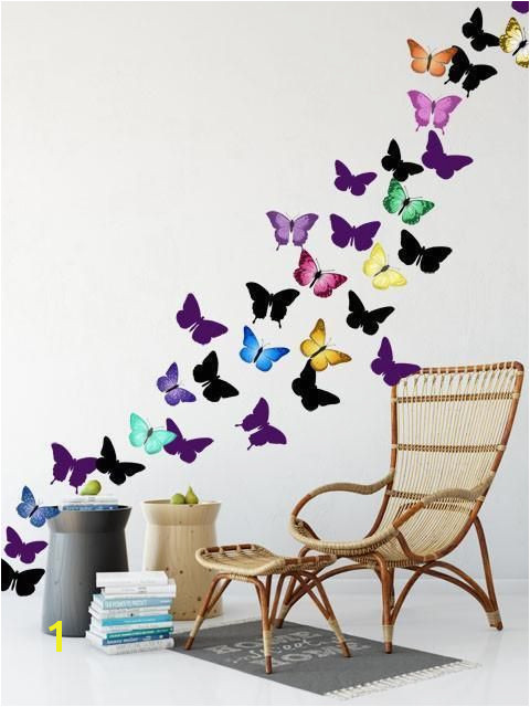 Artsy Butterfly Family Wall Decals