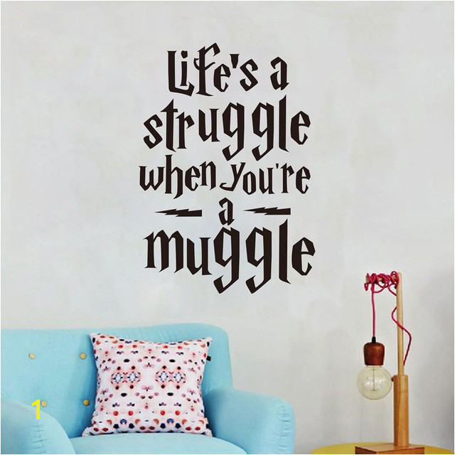 Wall Murals for Teens Life is A Struggle " Funny Harry Potter Wall Stickers Quotes Vinyl
