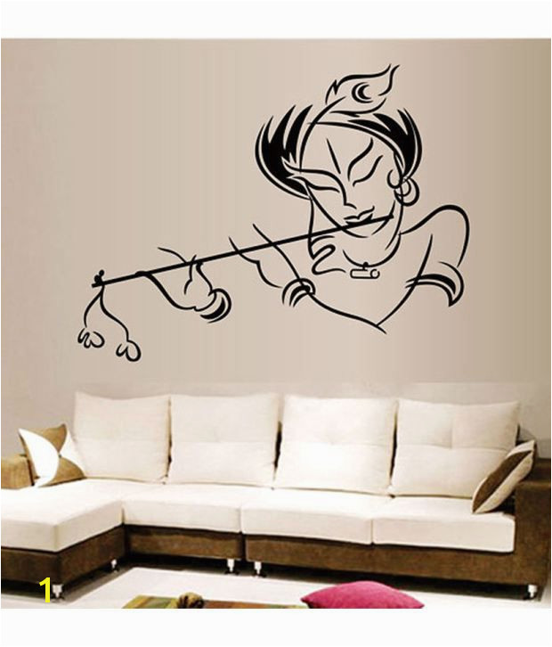 StickersKart Wall Stickers Krishna Modern Art 5709 50x70 cms Buy StickersKart Wall Stickers Krishna Modern Art 5709 50x70 cms line at Best Prices in