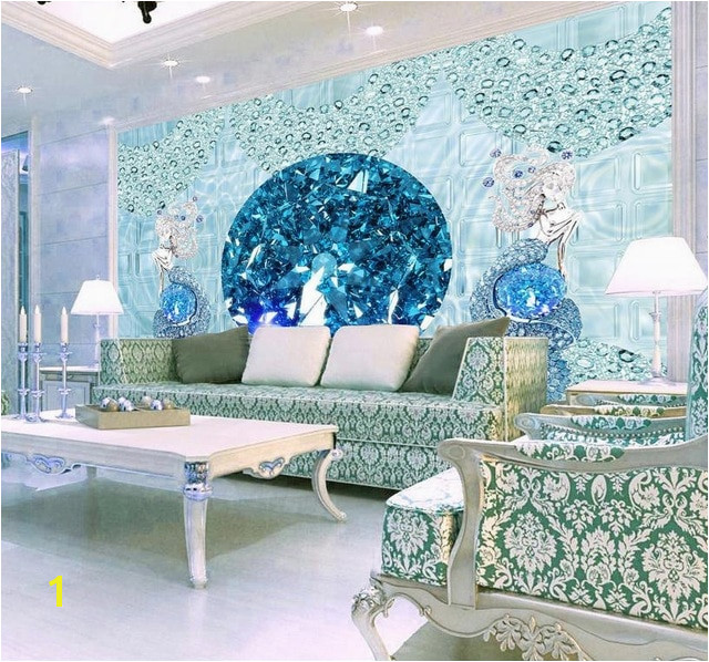 Europea Luxury 3D Stereoscopic mermaid Wallpaper Murals Custom 3D Wallpaper Living room wall papers home decor