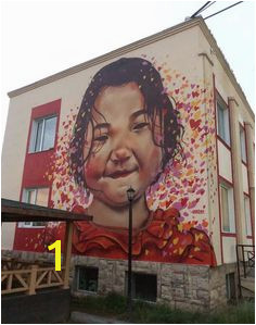 mural of local girl in Bayankhoshuu ger district Ulaanbaatar Mongolia by Heesco Khosnaran MongoliaMuralsMelbourneStreet ArtWall