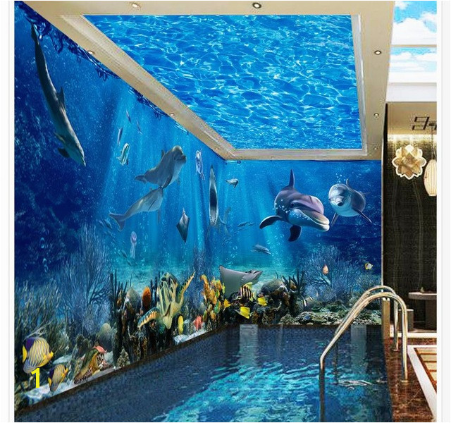 3d ceiling murals wallpaper Ocean World 3D stereoscopic theme space background wall mural 3d wallpaper wallpaper 3d ceiling