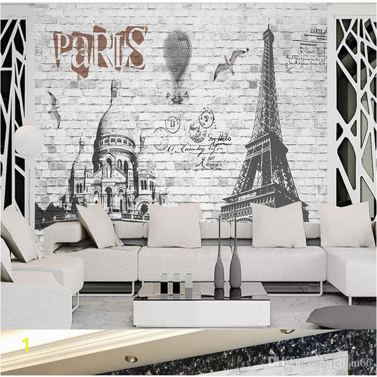 3 D European Style French Paris Street View Mural Bar Restaurant Living Room Bedroom Space Extended Wallpaper Nostalgic Backdrop Wall High Resolution