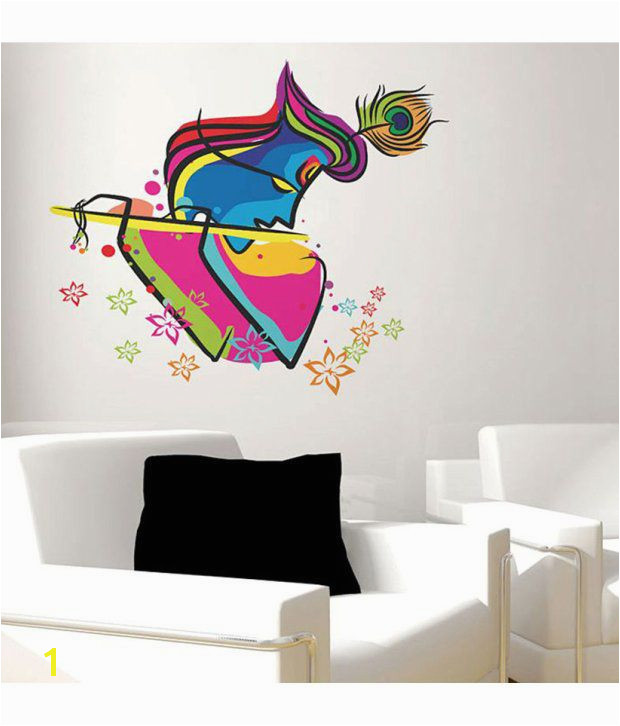 Art Krishna 6452 60x45 cms Buy StickersKart Wall Stickers Wall Decals Abstract Art Krishna 6452 60x45 cms line at Best Prices in India on