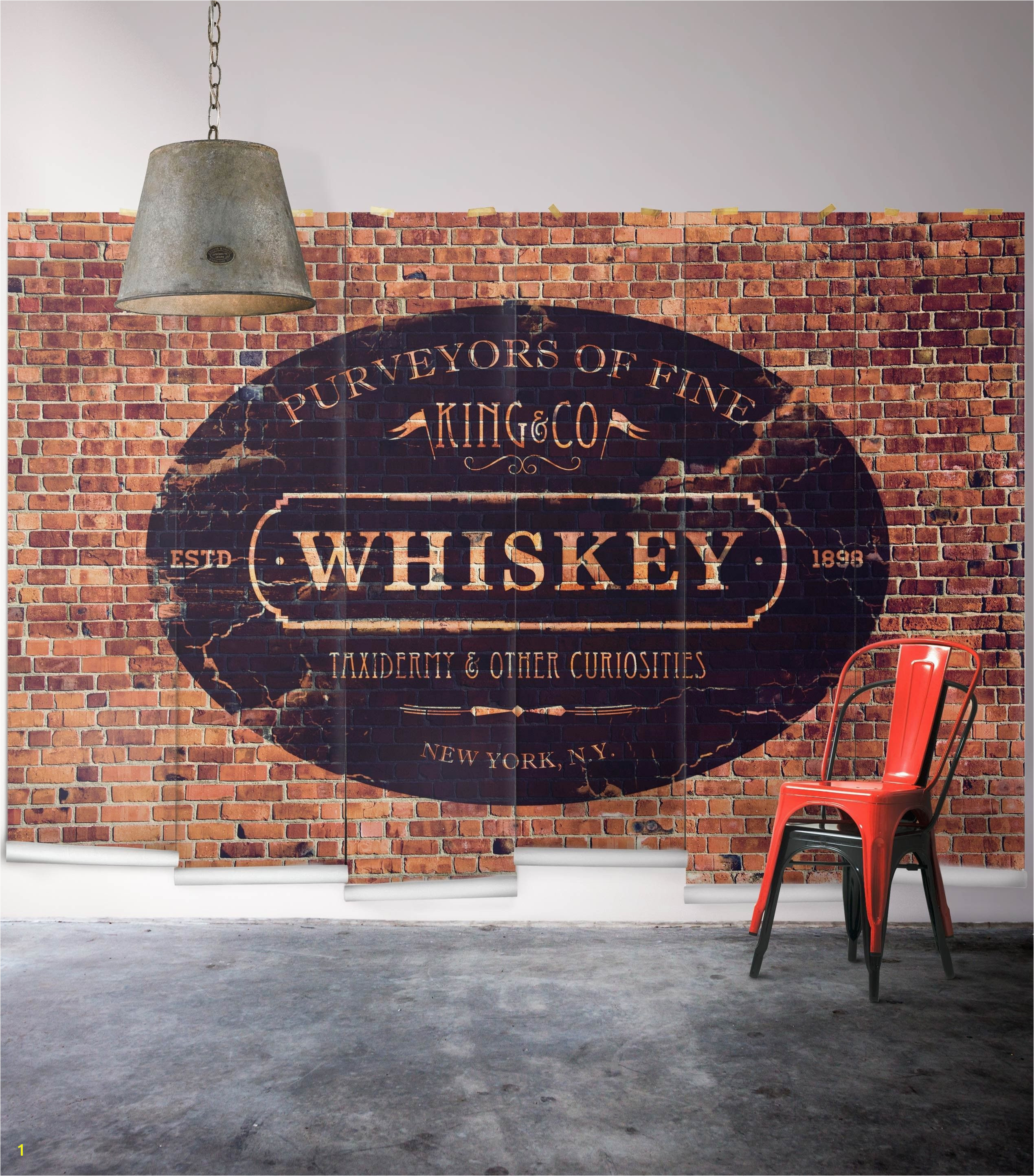 King & Co Whiskey Wall Mural From Wallpaper Republic size small $398