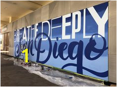 A mural designed for the lululemon athletica store in Fashion Valley Mall San Diego CA