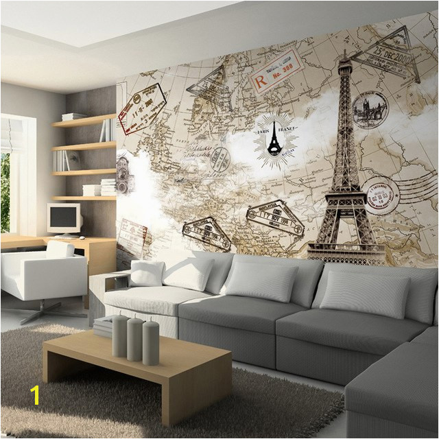 Tv hintergrund wand mural 3d tapete mode paris turm 3d wallpaper für wände tv hintergrund wohnzimmer