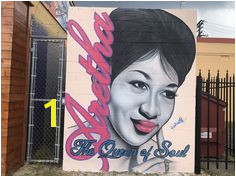 Artists pay a little respect to Aretha Franklin with murals around Aretha Franklin