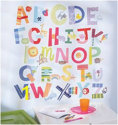 Wallies Peel and Stick Wall Play Mural Alphabet Fun