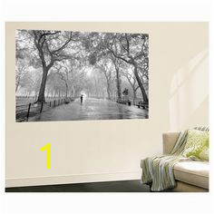 Art Wallpaper Mural New York City Poet s Walk Central Park by Henri Silberman