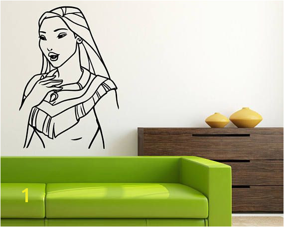 Walt Disney Wall Murals Pocahontas Wall Mural Walt Disney Vinyl Sticker Pocahontas Wall