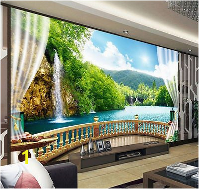 3D Wallpaper Bedroom Mural Modern Embossed TV waterfall Background Wall BJ940