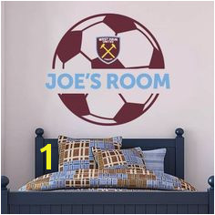 The ficial Home of Football Wall Stickers West Ham United Bedroom Football Gifts