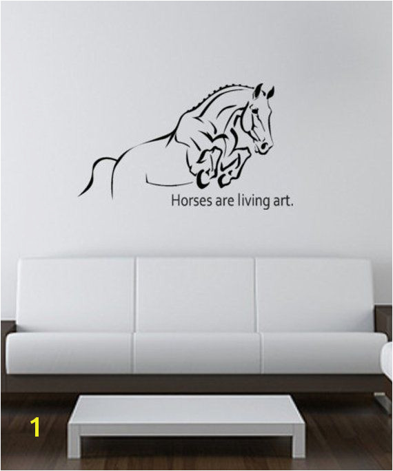 Horse wall decal quote wall sticker girls teen wall decal childs room decor western wall words d