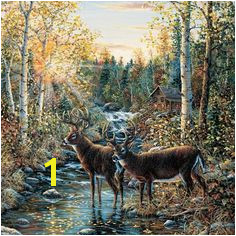 Brewster Round the World 259 Pre pasted Wall Mural Wild Deer 72