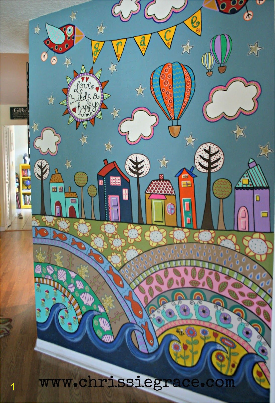 Image result for masking tape murals Arte Nas Paredes Kids Wall Murals Painted Wall