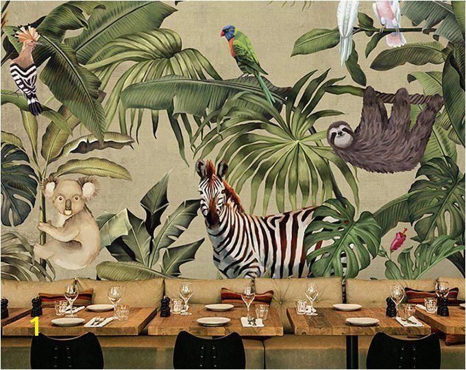 Wildlife Murals for Walls southeast asia forest Wallpaper Wall Mural Huge Tree with